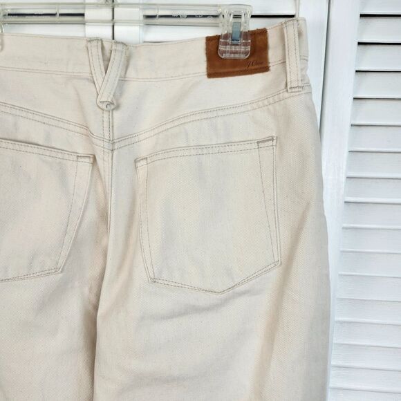 J. Crew Reimagined Beig / Ecru Slouchy Boyfriend Jean Size 27 - Picture 4 of 13